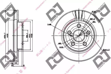 Тормозной диск DJ PARTS BD1238